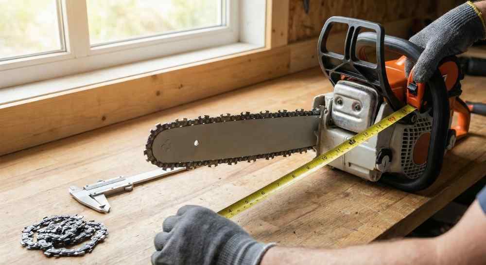 Size a Chainsaw Bar