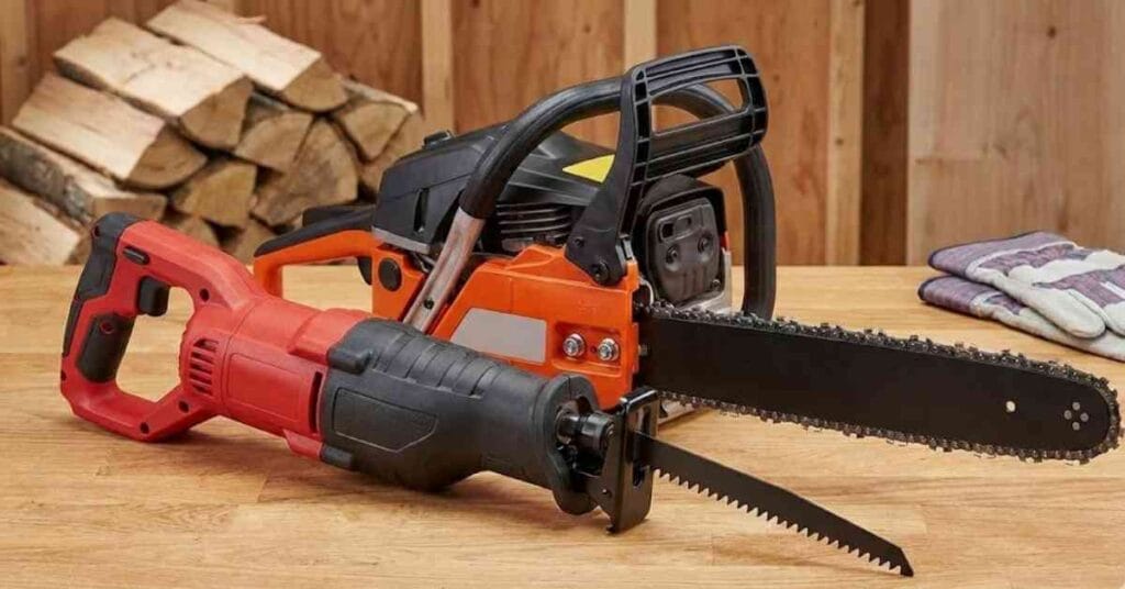 Reciprocating saw and chainsaw