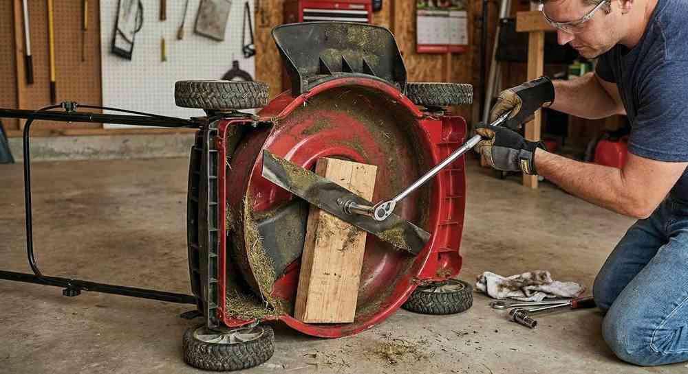 Sharpen Mower Blades with an Angle Grinder
