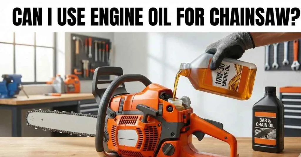 Can I Use Engine Oil for Chainsaw