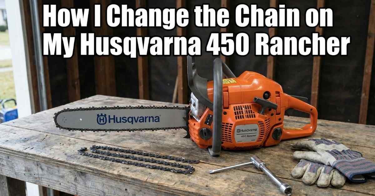 How I Change the Chain on My Husqvarna 450 Rancher