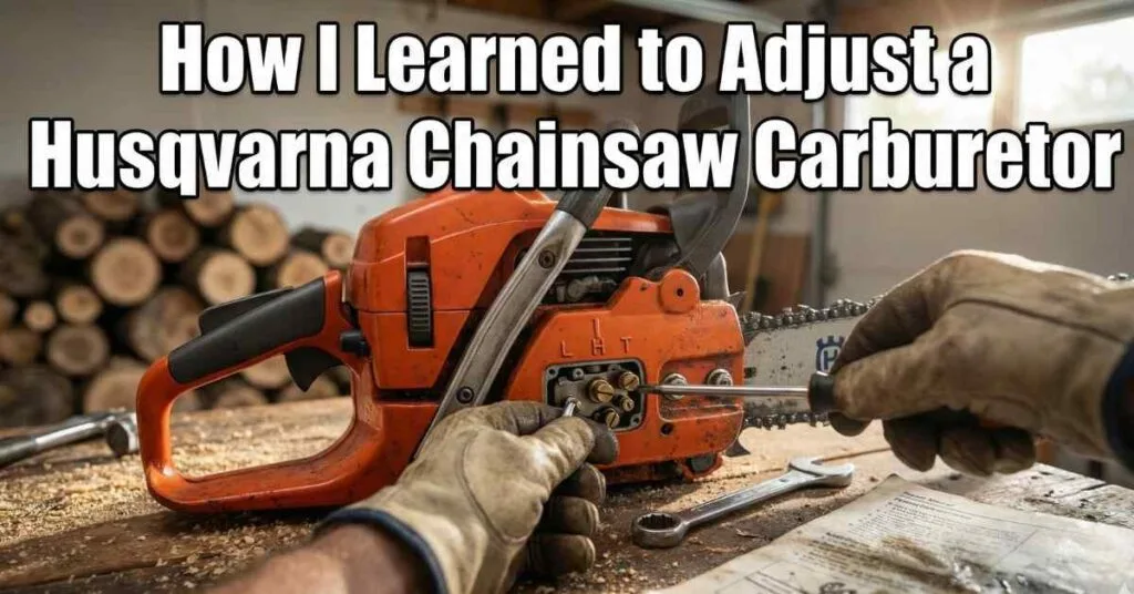 How I Learned to Adjust a Husqvarna Chainsaw Carburetor