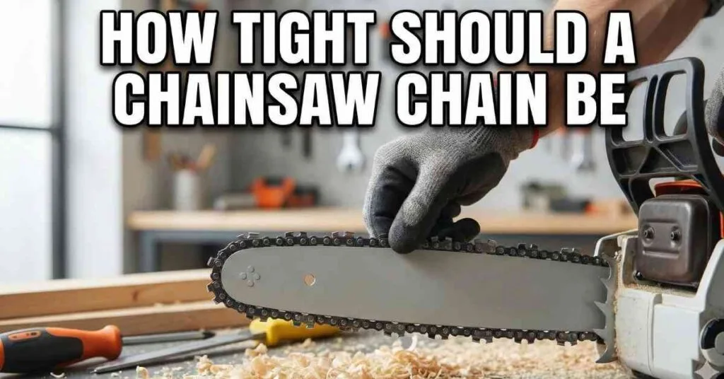 How Tight Should a Chainsaw Chain Be