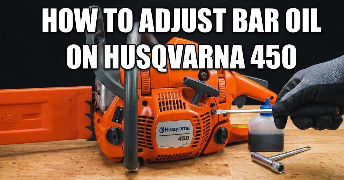 How to Adjust Bar Oil on Husqvarna 450: My Honest Guide