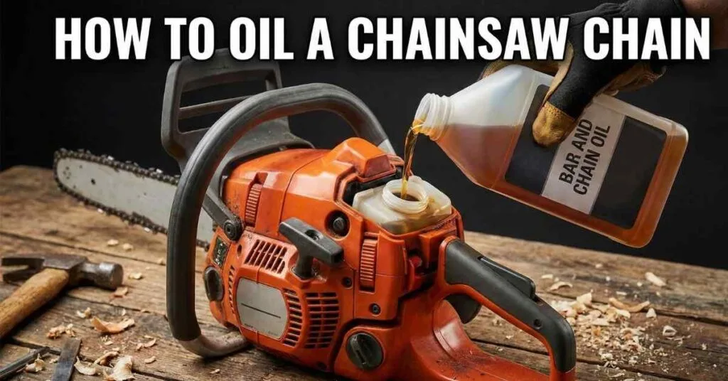 How to Oil a Chainsaw Chain