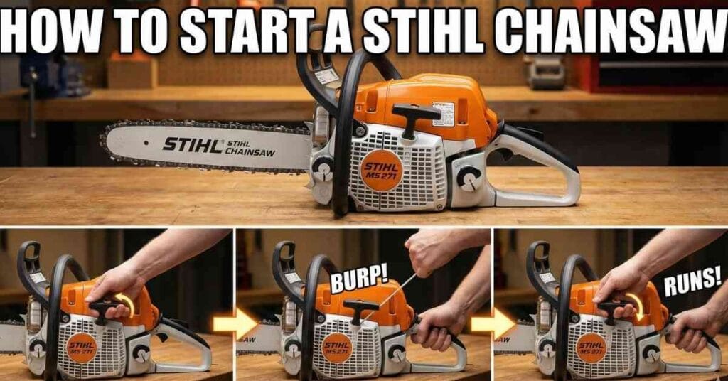 How to Start a Stihl Chainsaw