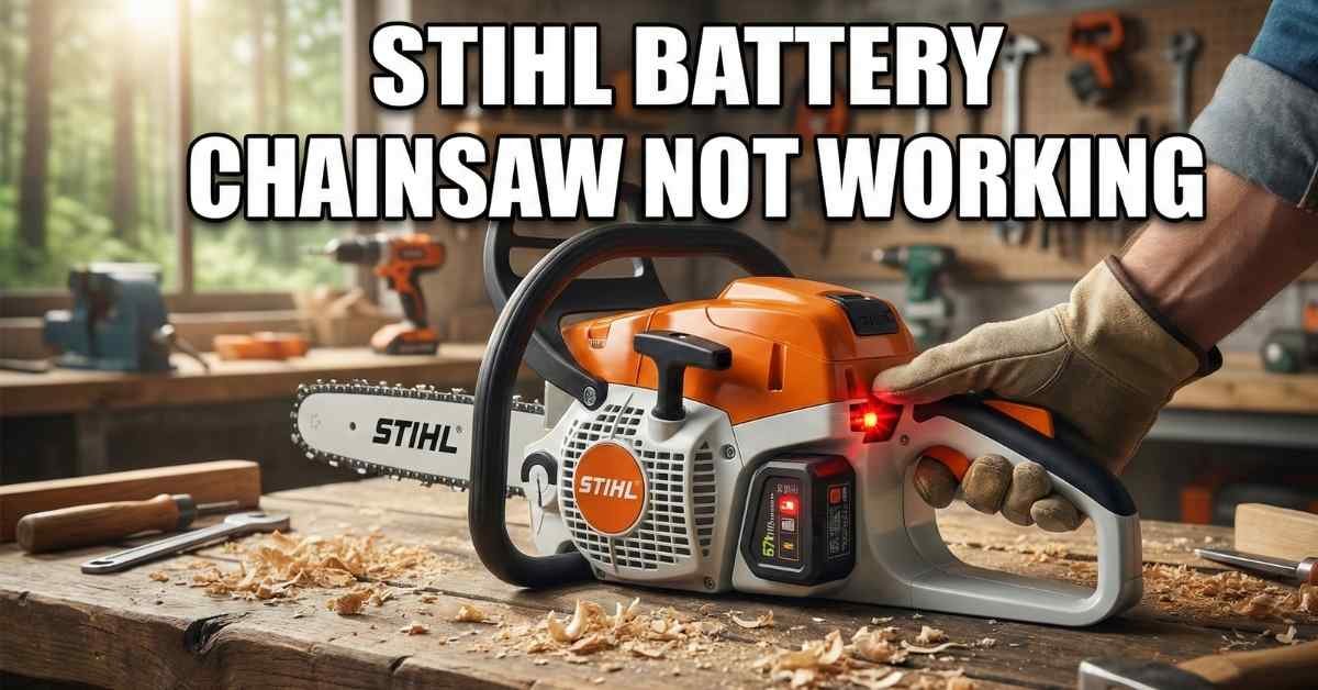 Stihl Battery Chainsaw Not Working? 5 Easy Fixes
