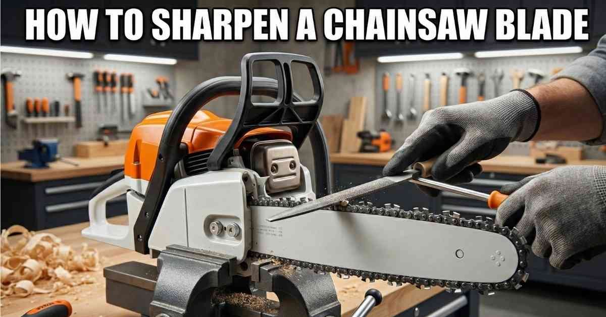 How to Sharpen a Chainsaw Blade: 5 Easy Steps