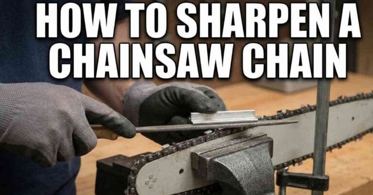 How to Sharpen a Chainsaw Chain - 4 Easy Steps