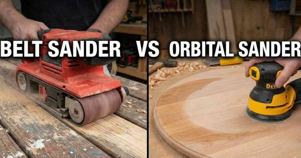Belt Sander vs Orbital Sander