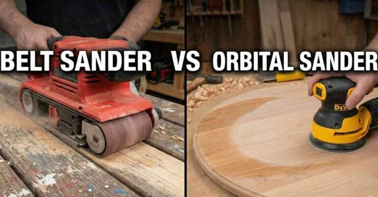 Belt Sander vs Orbital Sander