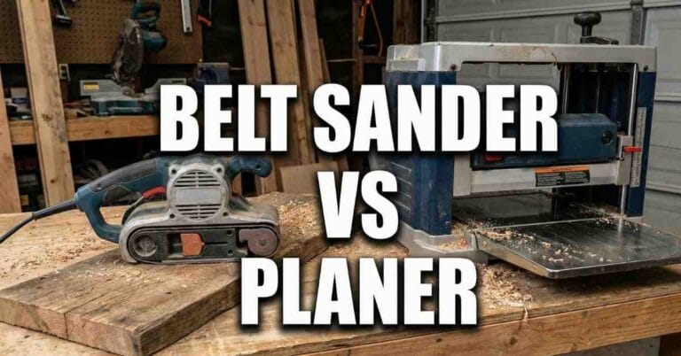 Belt Sander vs Planer