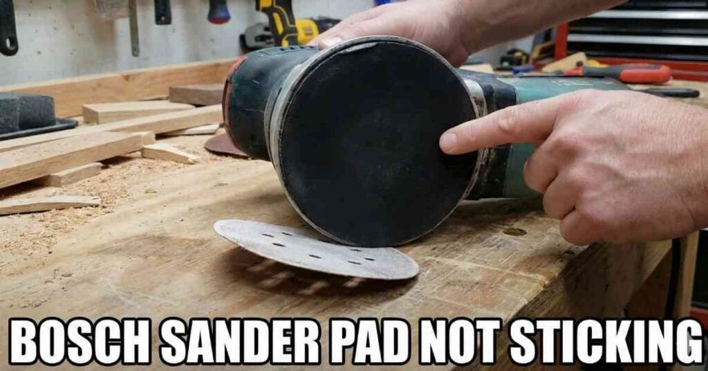 Bosch Sander Pad Not Sticking