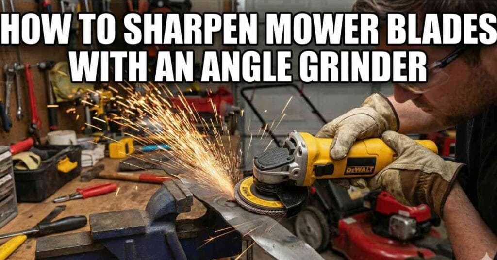 How to Sharpen Mower Blades with an Angle Grinder