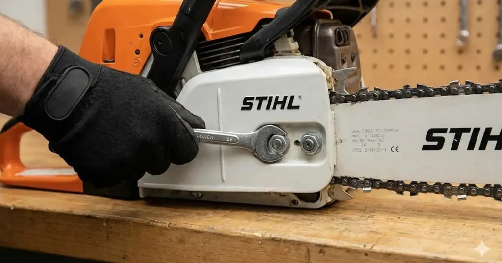 How to Tighten the Chain on a Stihl Chainsaw