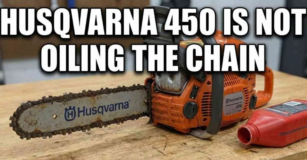 Husqvarna 450 Is Not Oiling the Chain