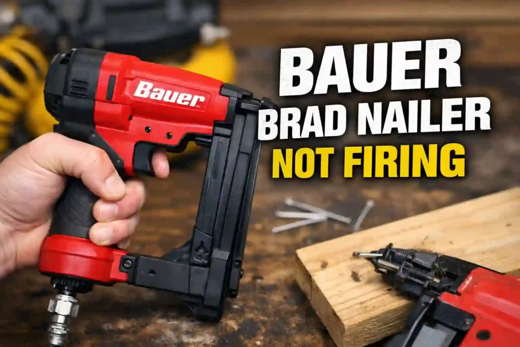 bauer brad nailer not firing
