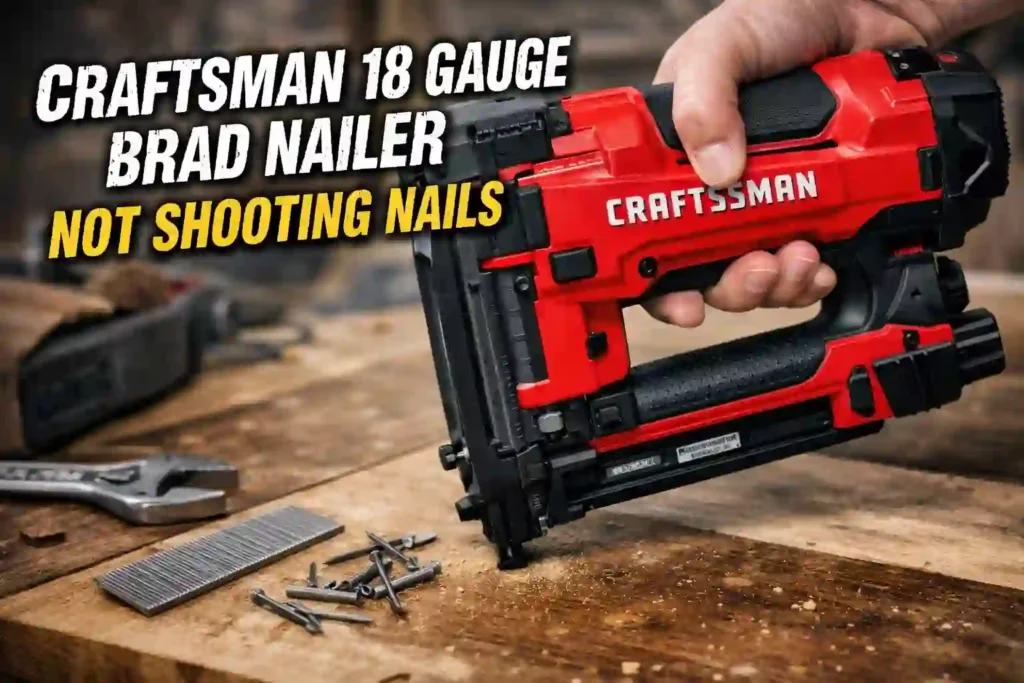 Craftsman 18 Gauge Brad Nailer Wasn’t Shooting Nails