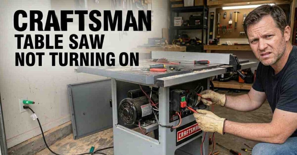Craftsman Table Saw Not Turning On