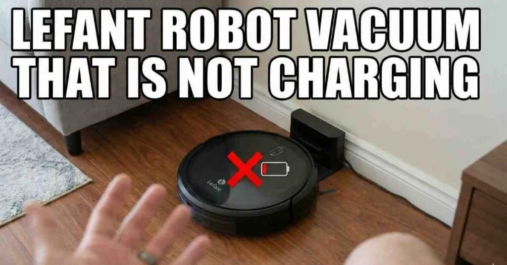 How to Fix a Lefant Robot Vacuum Not Charging