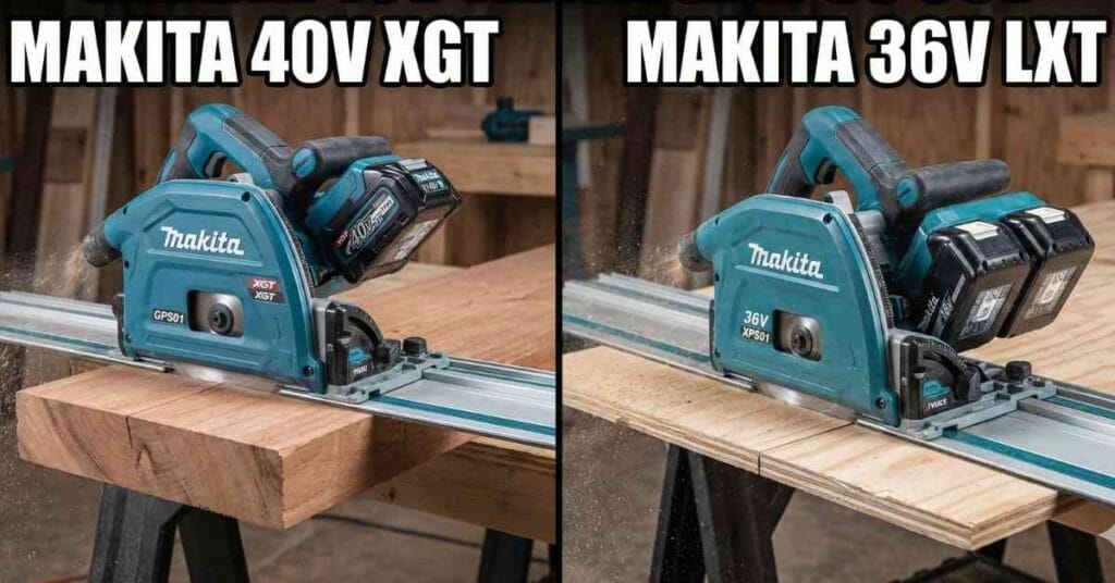 Makita 40V Track Saw vs 36V