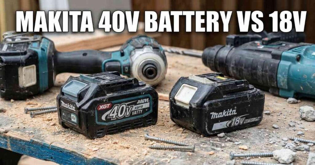 Makita 40v battery vs 18v Real Jobsite Test