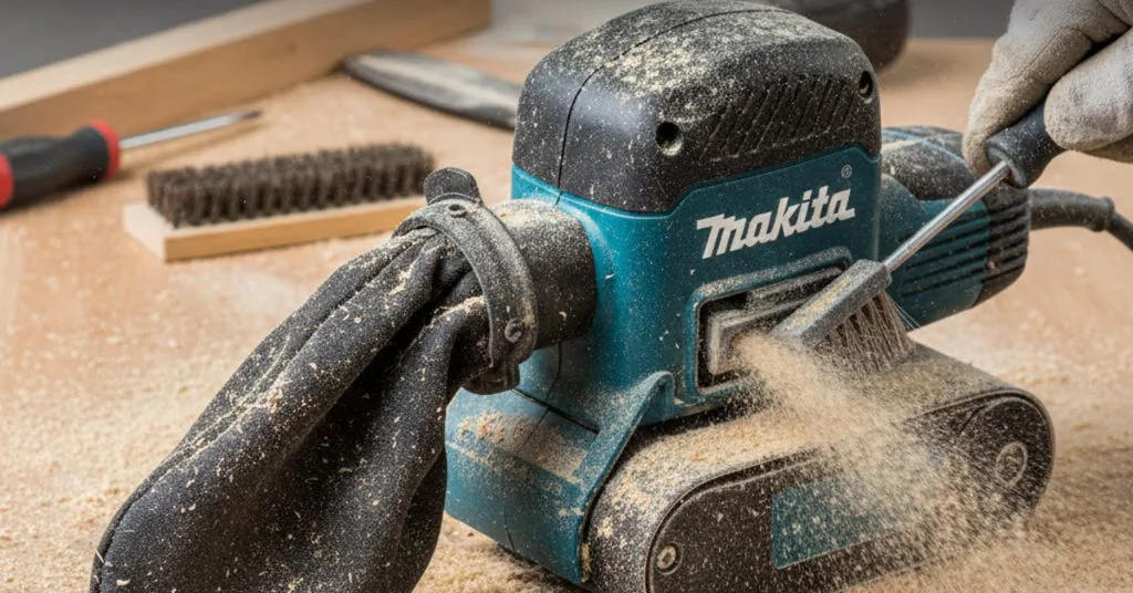 Makita Belt Sander Dust Bag Stopped Working