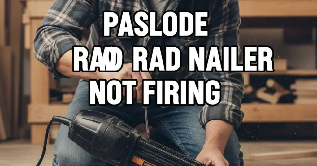 Paslode Brad Nailer Is Not Firing