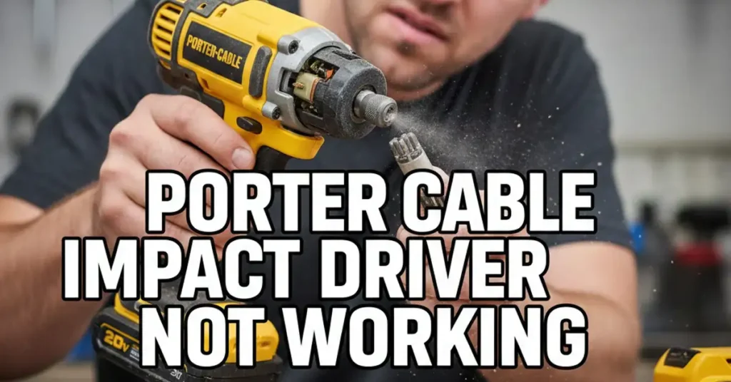 Porter Cable Impact Driver Stopped Working