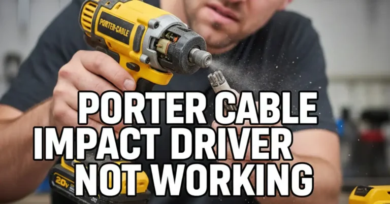 Porter Cable Impact Driver Stopped Working