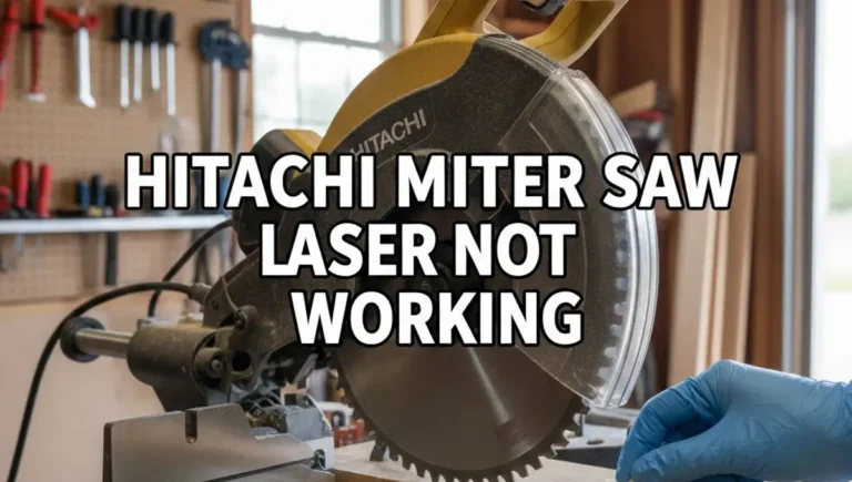 Hitachi Miter Saw Laser Stopped Working
