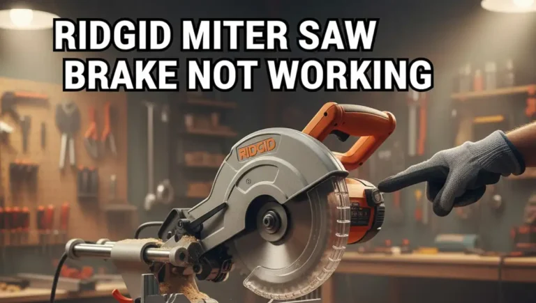 Ridgid miter saw brake not working