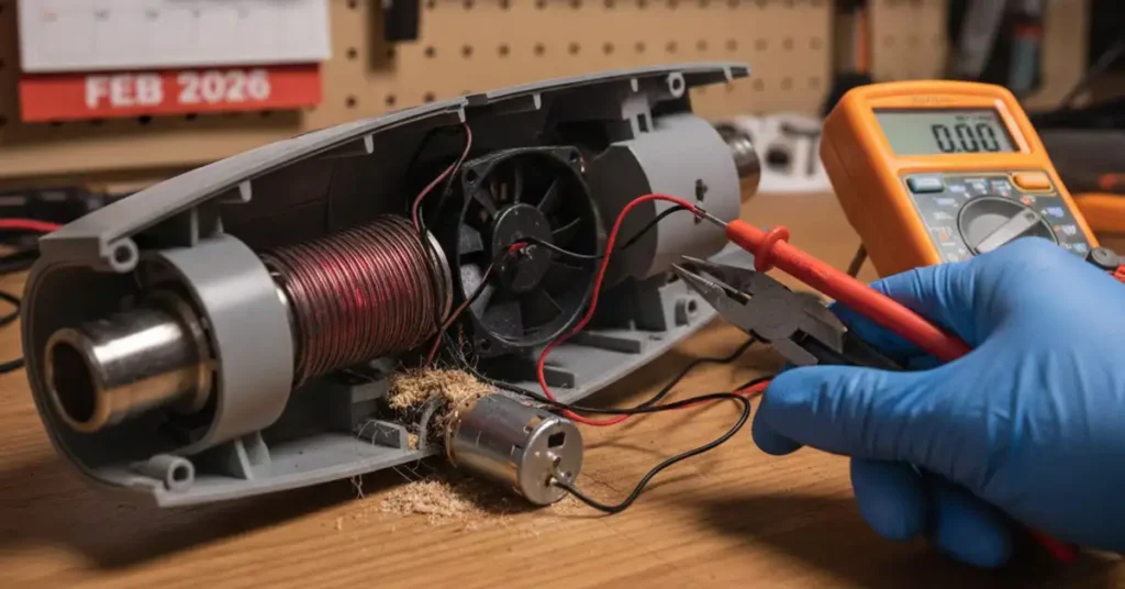 Heat gun fan not working