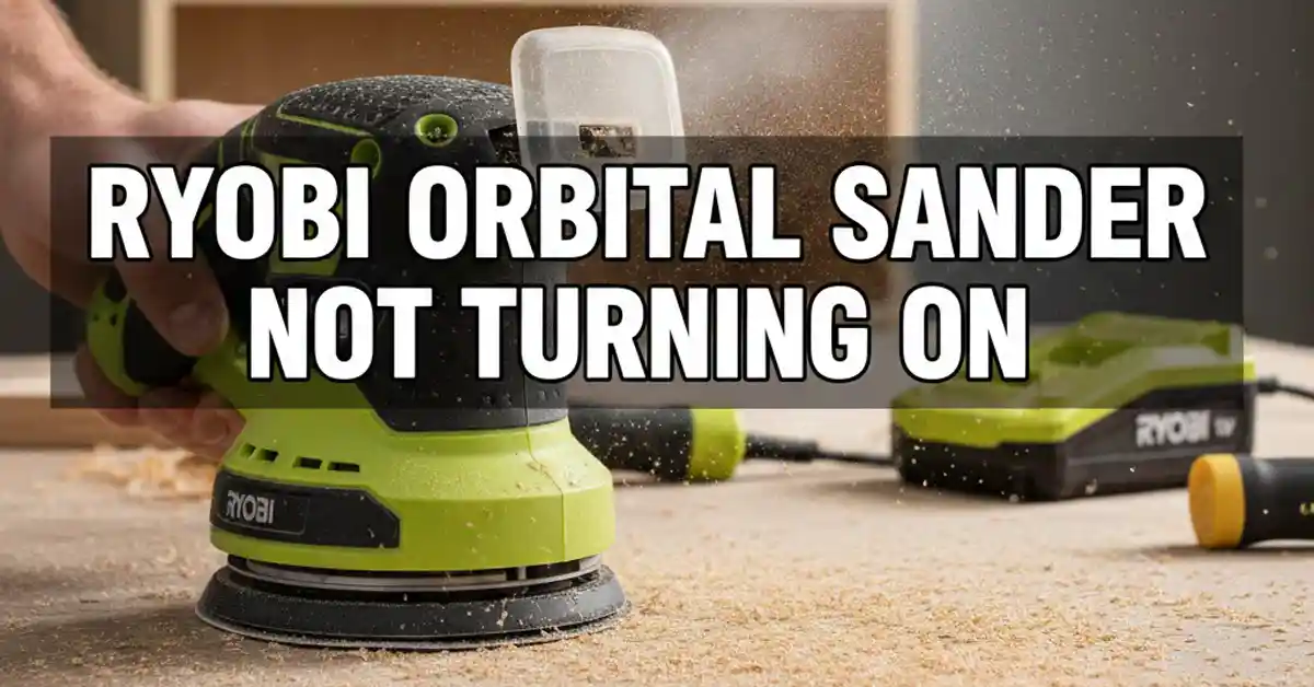 Why Your Ryobi Orbital Sander Is Not Turning On: My Personal Fix Guide