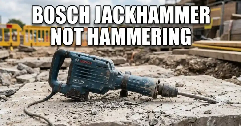 Bosch Jackhammer Not Hammering