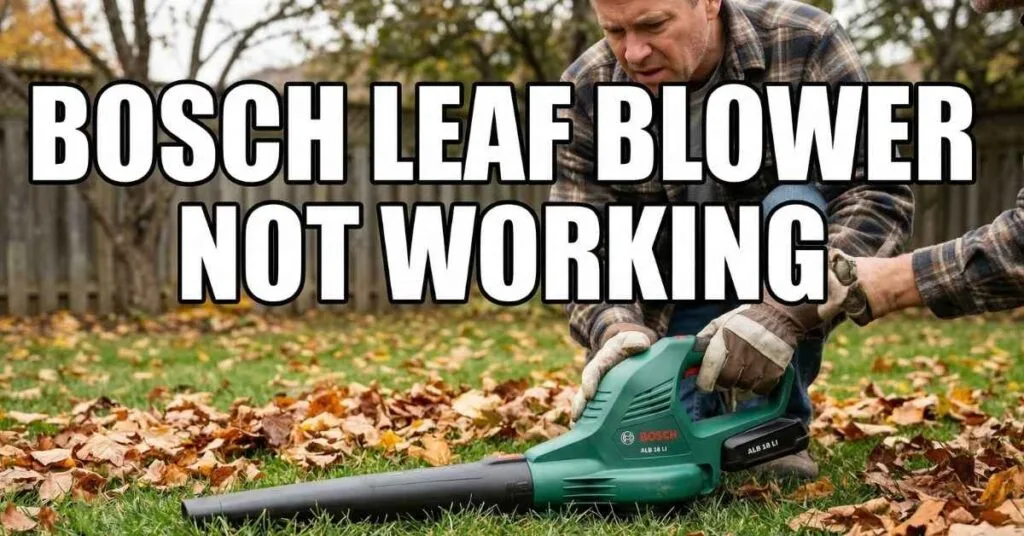 Bosch Leaf Blower Not Working Must Try Easy Fixes