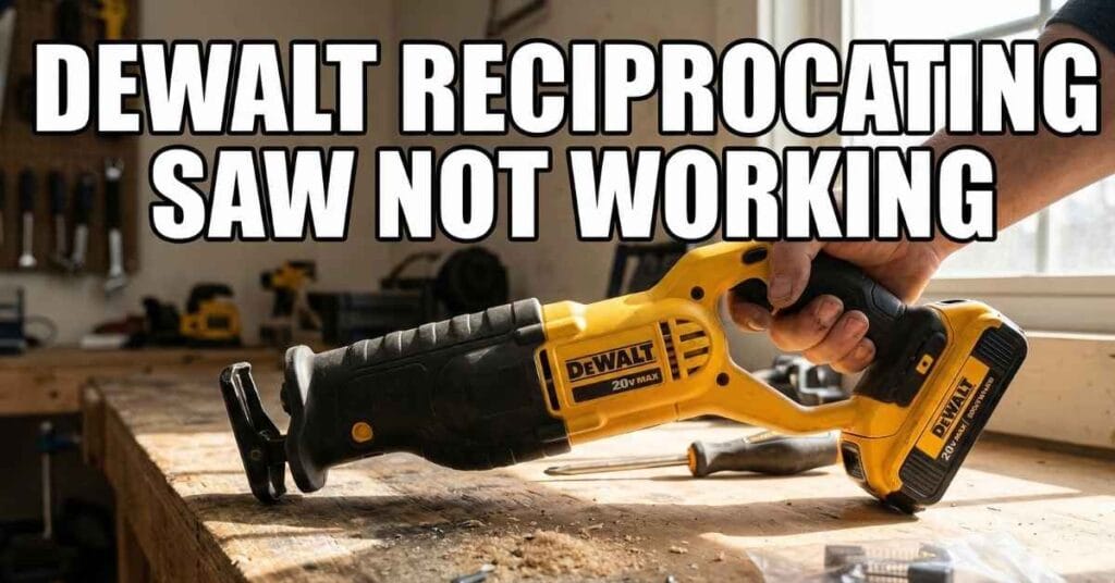 DeWalt Reciprocating Saw Not Working