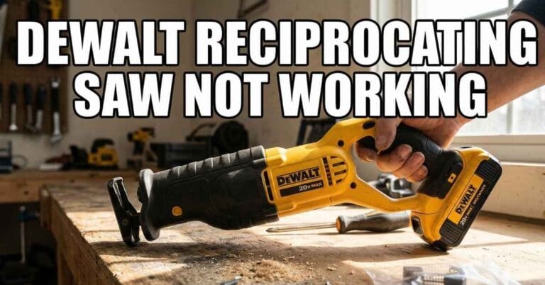 DeWalt Reciprocating Saw Not Working