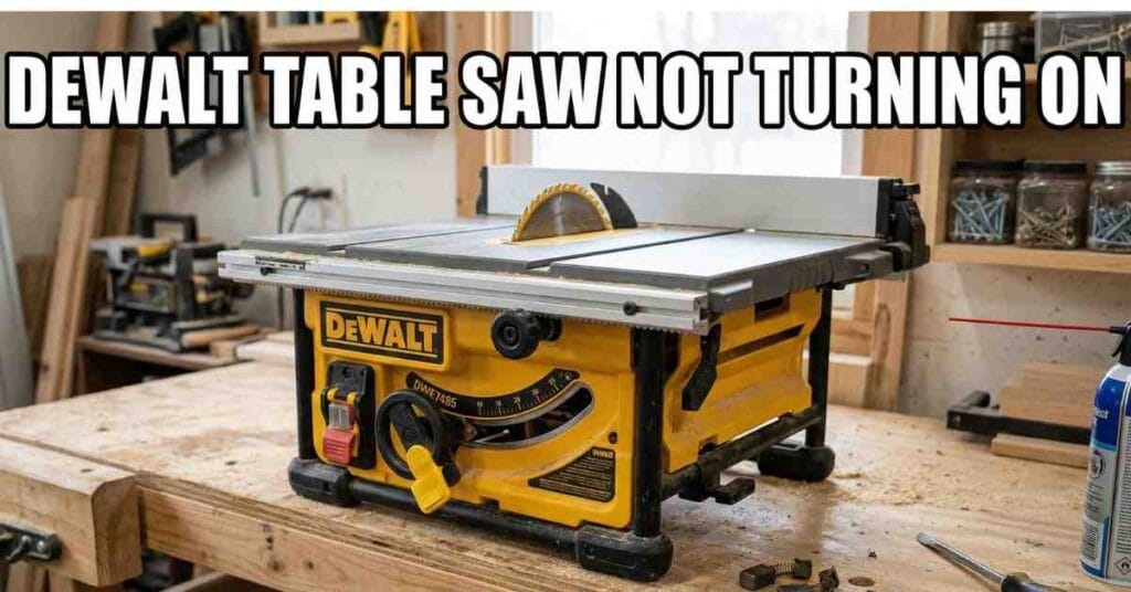 DeWalt Table Saw Not Turning On