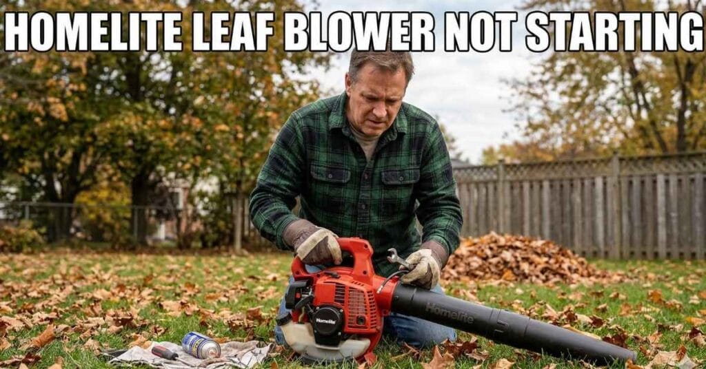 Homelite Leaf Blower Not Starting Brilliant Fix Guide