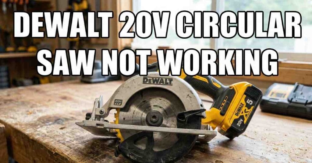 My DeWalt 20V Circular Saw Stopped Working