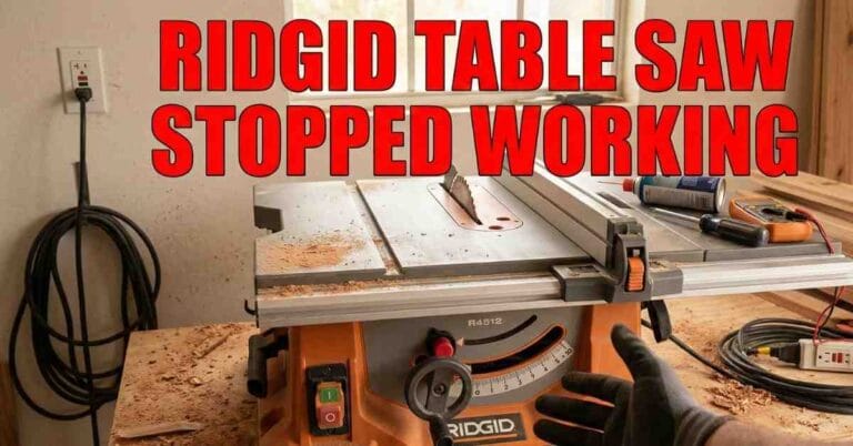 My Ridgid Table Saw Stopped Working How I Fixed It