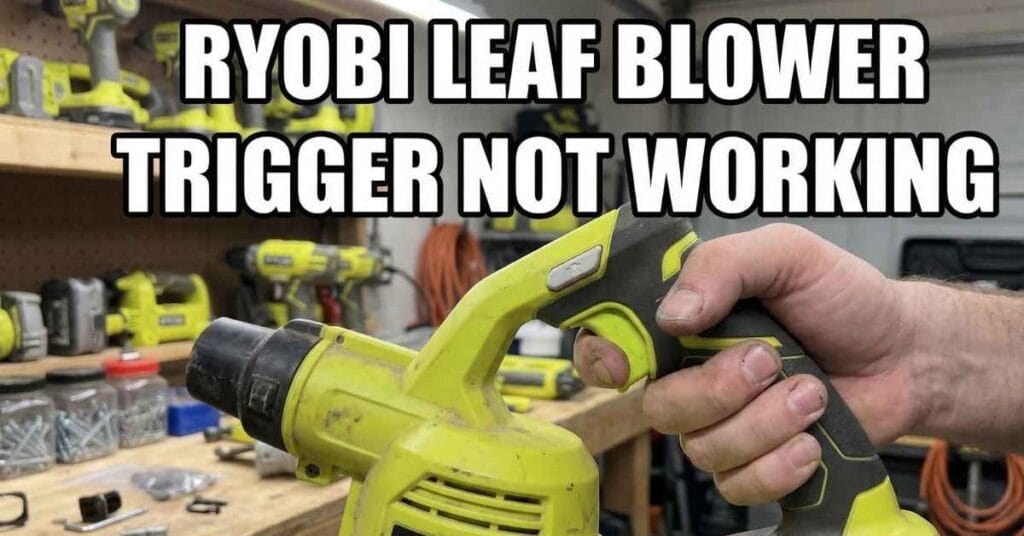 Ryobi Leaf Blower Trigger Not Working How I Fixed Mine