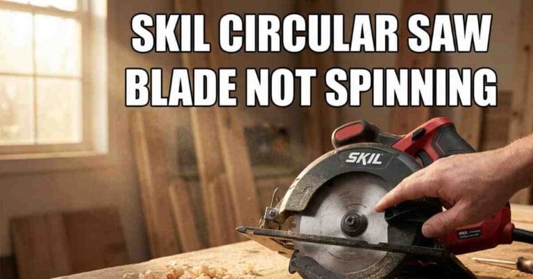Skil Circular Saw Blade Is Not Spinning How I Fixed It