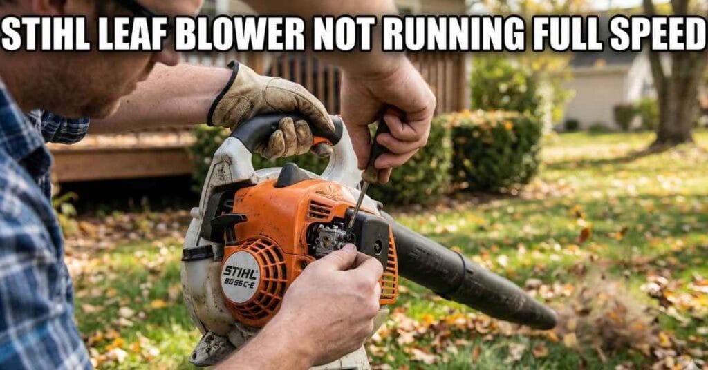Stihl Leaf Blower Not Running Full Speed (Easy Fixes)
