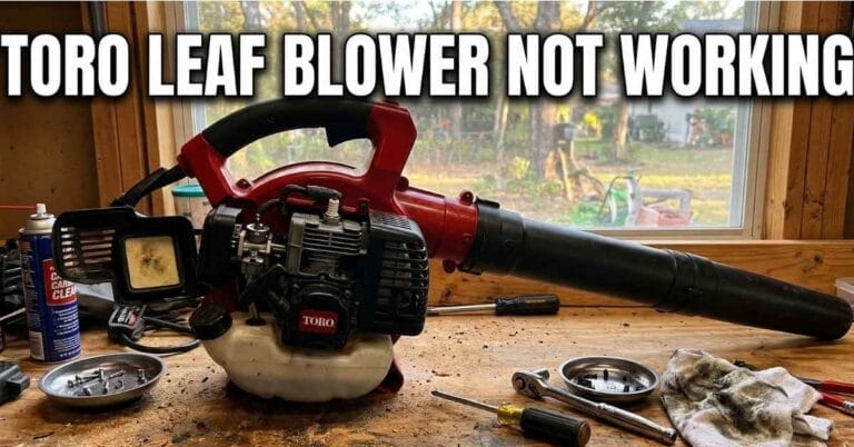 Toro Leaf Blower Not Working My Proven Easy Fixes