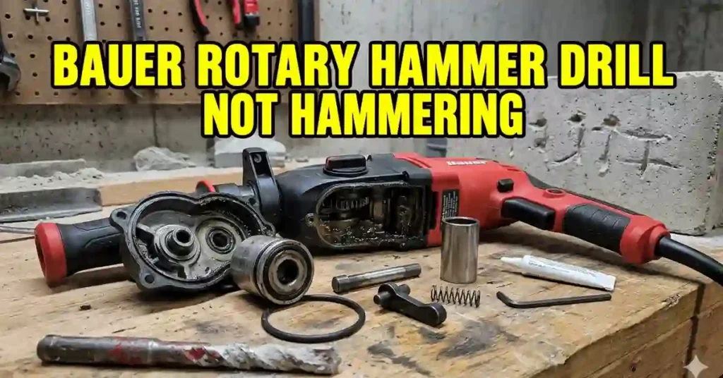 bauer rotary hammer drill not hammering