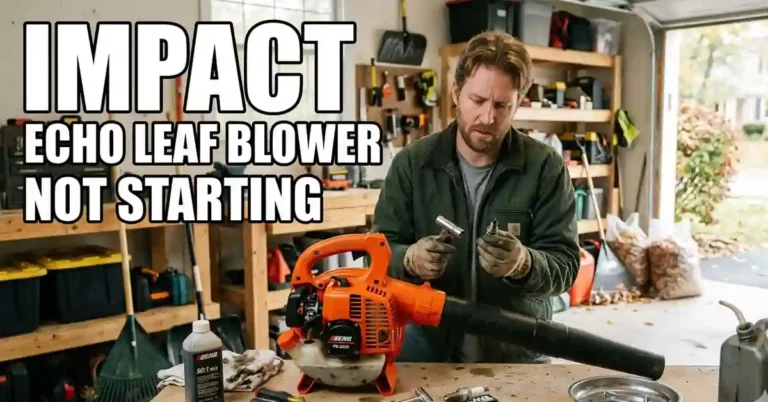 Echo Leaf Blower Not Starting