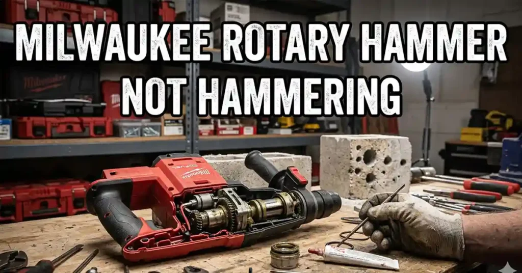 milwaukee rotary hammer not hammering