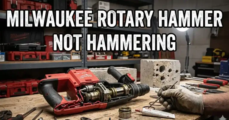 milwaukee rotary hammer not hammering